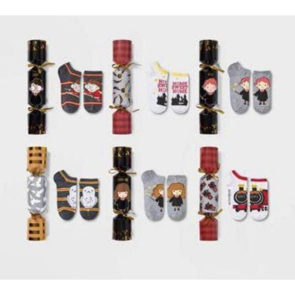 Harry Potter Crackers Women’s Socks Size 4-10 - 6 Pairs Of Socks New - Picture 3 of 12